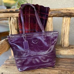 ⭐️COACH Shoulder Bag in Deep Plum - Exquisite